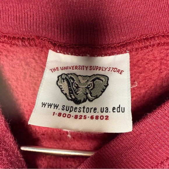 The Cotton Exchange Vintage Alabama Crimson Crew Neck Sweatshirt Size Small GUC - Picture 3 of 5
